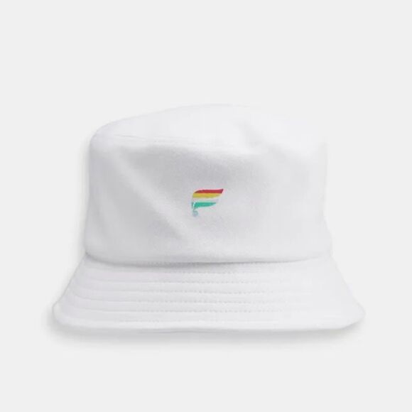 Fabletics The Pride Bucket Hat Classic White NWT in packaging - Picture 1 of 3